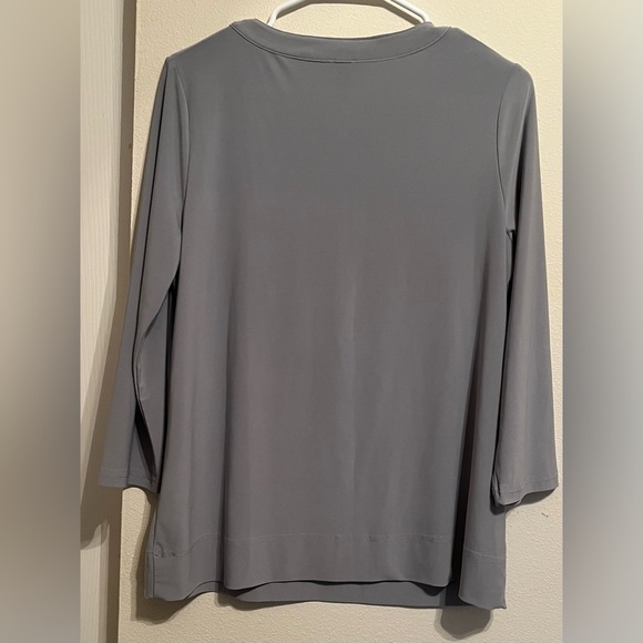 ANN KLEIN~BLOUSE~GRAY~M - Picture 6 of 7